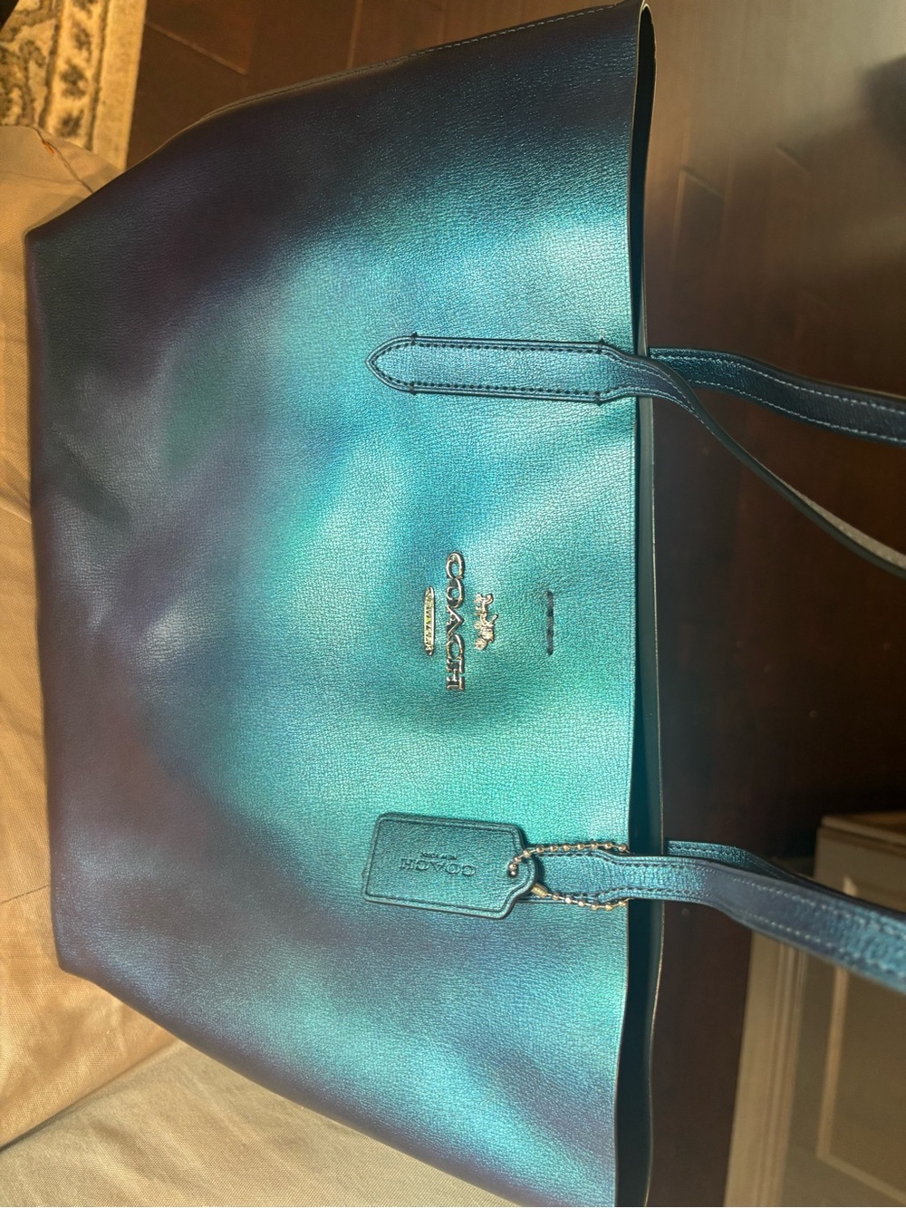 Coach holographic tote - Picture 7 of 8